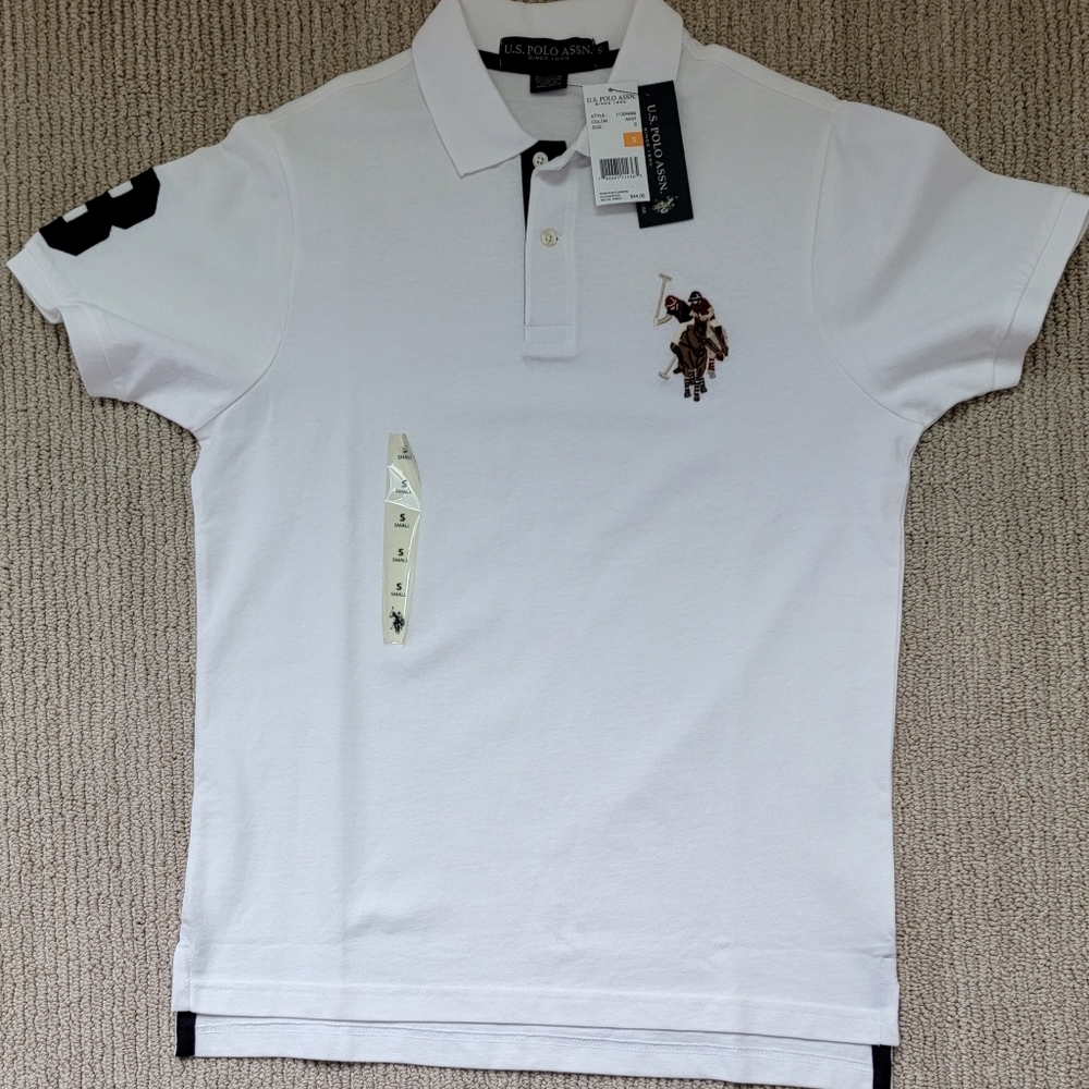 White U.S Polo Assn. Shirt (Brand New)